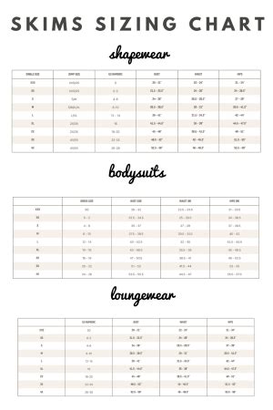 skim size chart.